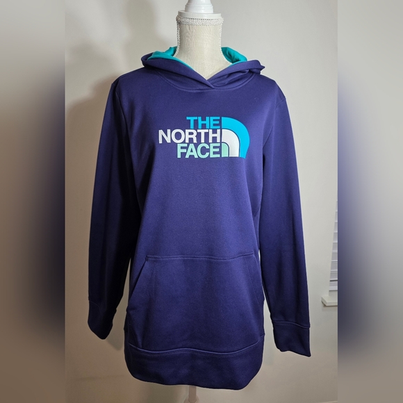 The North Face Tops - Like New, The North Face Purple and Teal women's Half Dome Hoodie size XL